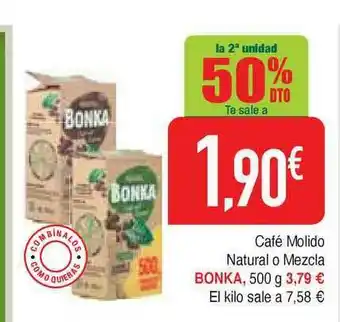 Masymas Bonka Café Molido Natural O Mezcla 500g oferta