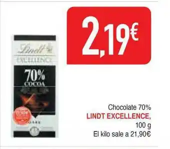 Masymas Lindt Excellence Chocolate 70% 100g oferta
