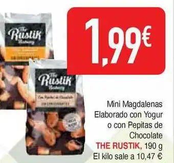 Masymas The Rustik Mini Magdalenas Elaborado Con Yogur O Con Pepitas De Chocolate 190g oferta