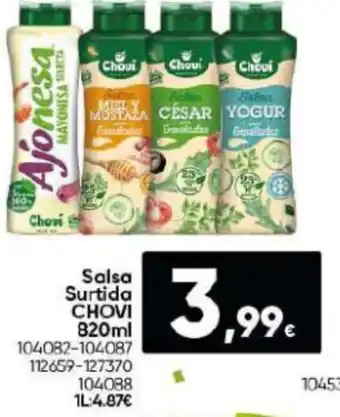 Family Cash Salsa Surtida CHOVI 820ml oferta