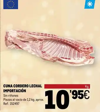 Makro CUNA CORDERO LECHAL IMPORTACIÓN oferta