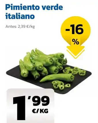 AhorraMas Pimiento verde italiano oferta