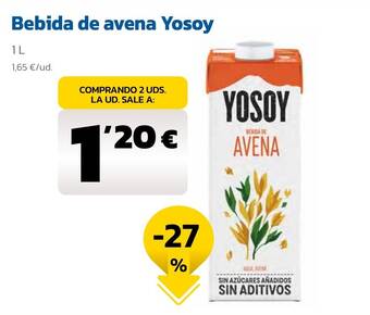AhorraMas Bebida de avena Yosoy oferta