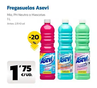 AhorraMas Fregasuelos Asevi oferta