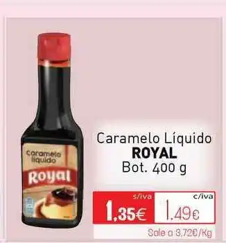 Cuevas Cash Royal Caramelo Líquido 400g oferta