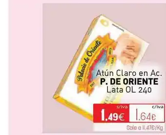 Cuevas Cash P. De Oriente Atún Claro En Ac. Lata oferta
