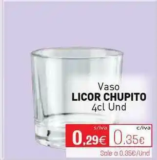 Cuevas Cash Licor Chupito Vaso 4cl oferta