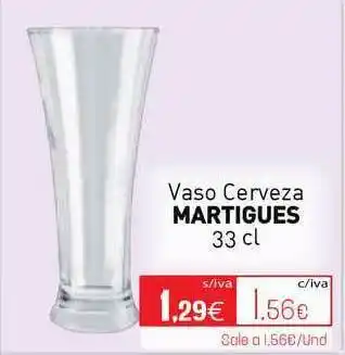 Cuevas Cash Martigues Vaso Cerveza 33 Cl oferta