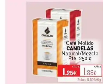 Cuevas Cash Candelas Café Molido Natural-Mezcla 250g oferta