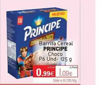 Cuevas Cash Principe Barrita Cereal Choco 125g oferta
