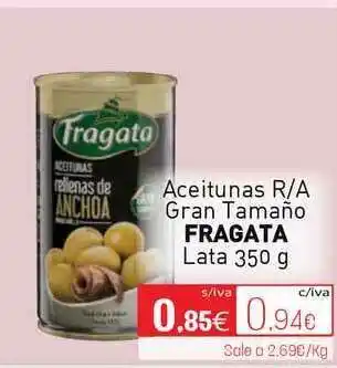 Cuevas Cash Fragata Aceitunas R-A Gran Tamaño Lata 350g oferta
