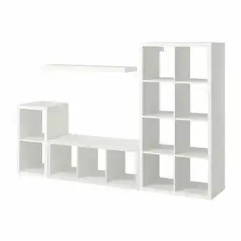 IKEA Kallax / lack comb almacenaje con balda, blanco, 231x39x147 cm oferta