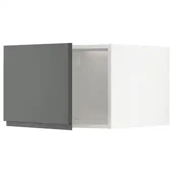 IKEA Metod armario para encima del frigorífico, blanco/voxtorp gris oscuro, 60x40 cm oferta