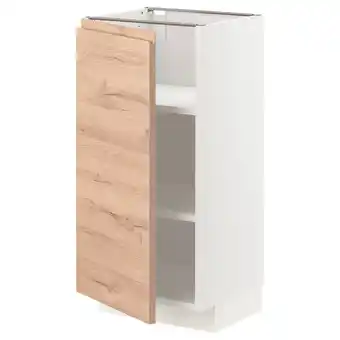 IKEA Metod armario bajo con baldas, blanco/voxtorp efecto roble, 40x37 cm oferta