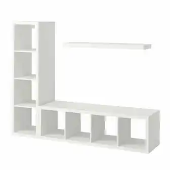 IKEA Kallax / lack comb almacenaje con balda, blanco, 189x39x147 cm oferta