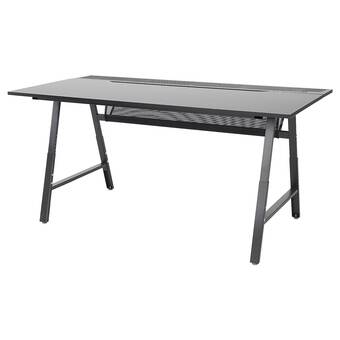 IKEA Utespelare escritorio gaming, negro, 160x80 cm oferta