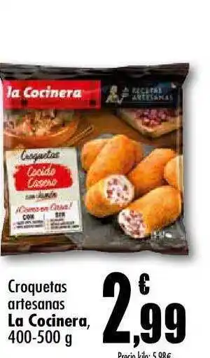 Unide Supermercados La Cocinera Croquetas artesanas 400-500g oferta