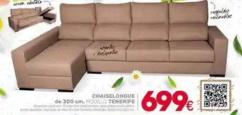 Tifón Hipermueble Chaiselongue de 300 cm. Modelo Tenerife oferta