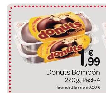 Supermercados El Jamón Donuts Bombón 220 g, Pack-4 oferta
