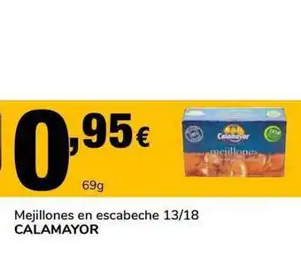 Supeco Calamayor Mejillones en escabeche 13/18 oferta