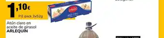 Supeco Arlequín Atún claro en aceite de girasol, P.E pack 3x52g oferta