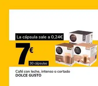 Supeco Dolce Gusto Café con leche, intenso o cortado 30 cápsulas oferta