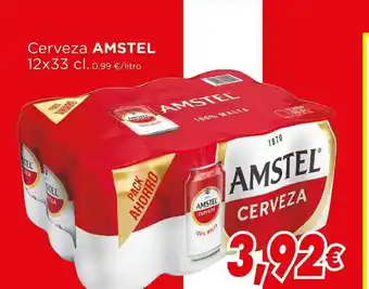 Supermercados Piedra Amstel Cerveza 12 x 33 cl oferta
