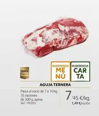 Makro Aguja Ternera 10 kg oferta