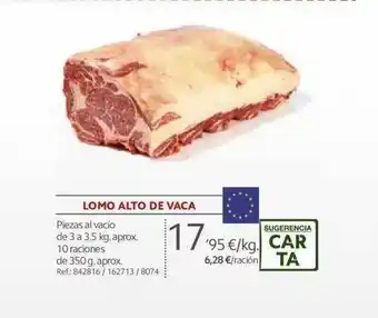 Makro Lomo Alto De Vaca 3.5 kg oferta