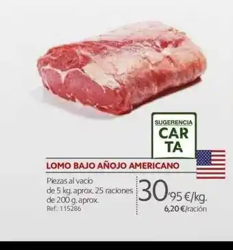 Makro Lomo Bajo Añojo Americano 5 kg oferta