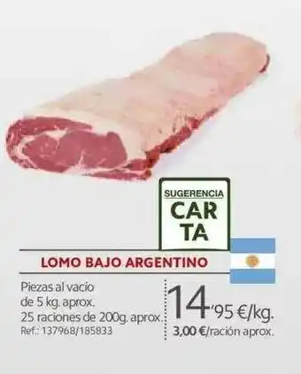 Makro Lomo Bajo Argentino 5 kg oferta