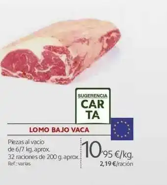 Makro Lomo Bajo Vaca 6/7 kg oferta