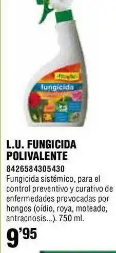 Optimus L.U. Fungicida Polivalente 750 ml oferta