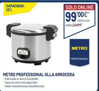 Makro Metro Professional Olla Arrocera 12 L oferta