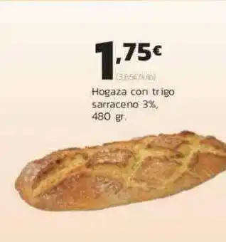 Supermercados Lupa Hogaza Con Trigo Sarraceno 3% 480 gr oferta