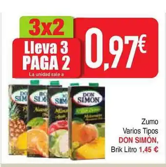 Masymas Don Simón Zumo Varios Tipos, Brik Litro oferta