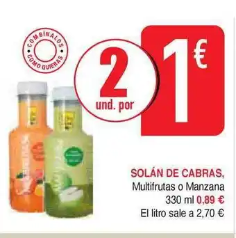 Masymas Solán de Cabras Multifrutas o Manzana 330 ml oferta