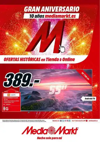 MediaMarkt Mi Xiaomi Led 55" 4K UHD MI TV 4S 55P oferta
