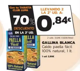 Supermercados Lupa Gallina Blanca Caldo Paella Fácil 100% Natural 1 lt oferta