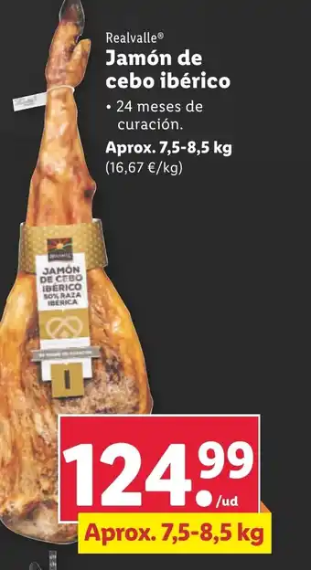 Lidl Realvalle® Jamón de cebo ibérico oferta