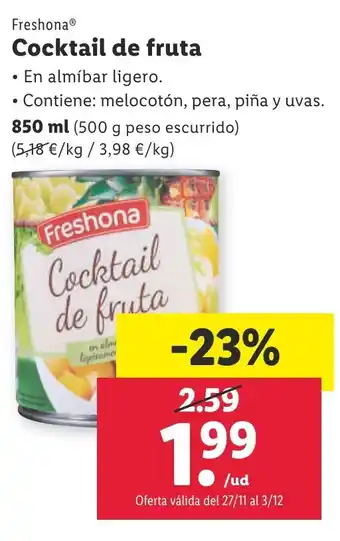 Lidl Freshona® Cocktail de fruta oferta
