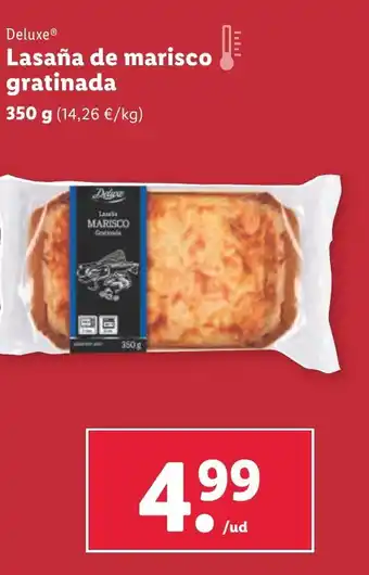 Lidl Deluxe® Lasaña de marisco gratinada oferta