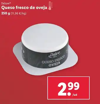 Lidl Deluxe® Queso fresco de oveja 250 g oferta