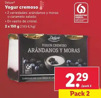 Lidl Deluxe® Yogur cremoso oferta