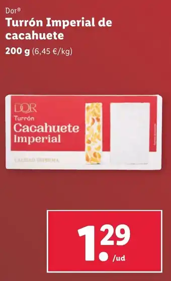 Lidl Dor® Turrón Imperial de cacahuete oferta