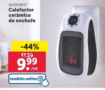 Lidl SILVERCREST Calefactor cerámico de enchufe oferta