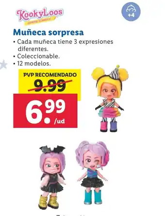 Lidl Muñeca sorpresa oferta