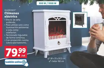 Lidl SILVERCRESTⓇ Chimenea eléctrica oferta