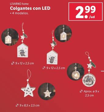 Lidl LIVARNO home Colgantes con LED oferta