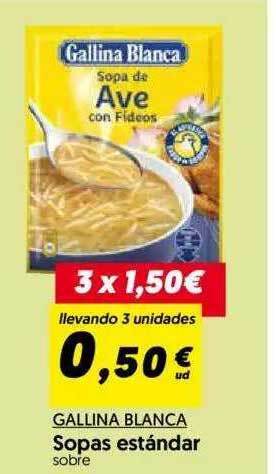 Hiper Usera Gallina Blanca Sopas estándar oferta